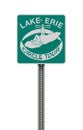 Lake Erie Circle Tour road sign