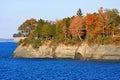 Lake Erie Cliffs in Autumn Royalty Free Stock Photo