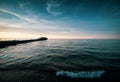 Lake Erie Fishing Pier Royalty Free Stock Photo