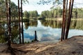 Lake in the European part of Russia