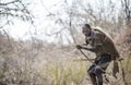 Zabe hunter in a african bush