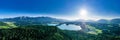Faaker See and Mittagskogel in Carinthia, Austria Royalty Free Stock Photo