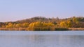 Lake Fall Scene with Autumn Trees 3 Royalty Free Stock Photo