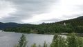 Lake at Fatmomake kyrkstad on the Wilderness Road in Vasterbotten, Sweden