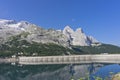 Lake Fedaia, Natural landscape in Dolomites Alps, Italy, Europe Royalty Free Stock Photo