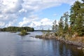 Lake Finland landscape Royalty Free Stock Photo