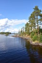 Lake Finland landscape Royalty Free Stock Photo