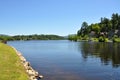 Lake Flower in Saranac Lake, New York Royalty Free Stock Photo