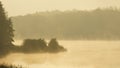 Lake and fog Royalty Free Stock Photo