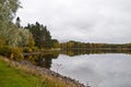 A lake in the city of Kuhmo, Finland Royalty Free Stock Photo