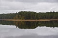 A lake in the city of Kuhmo, Finland Royalty Free Stock Photo