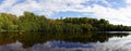 Lake and forest panorama