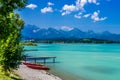 Lake Forggensee in AllgÃÂ¤u - Germany Royalty Free Stock Photo