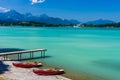 Lake Forggensee in AllgÃÂ¤u - Germany Royalty Free Stock Photo