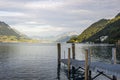 Lake Four Cantons Lucerne in Switzerland in Europe Royalty Free Stock Photo