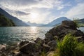 Lake Four Cantons Lucerne in Switzerland in Europe Royalty Free Stock Photo