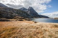 Lake fourchu in belledonne France