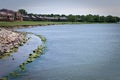 Lake front with Condos and Apartments Royalty Free Stock Photo