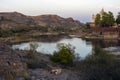 Lake in front of Jaswant Thada in Jodhpur Royalty Free Stock Photo