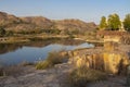 Lake in front of Jaswant Thada in Jodhpur Royalty Free Stock Photo