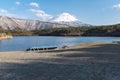 Lake with Fuji