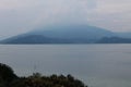 Lake Garda Italy Sirmione cloudy summer day Royalty Free Stock Photo