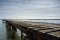 Lake Garda jetty Royalty Free Stock Photo