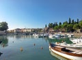 Lake Garda (Peschiera del Garda) in the morning Royalty Free Stock Photo