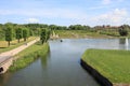 Lake and garden of Frederiksborg Castle Royalty Free Stock Photo