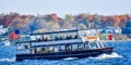 Lake Geneva Cruise Boat with Passengers, Fall