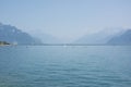 Lake Geneva or Lac LÃÂ©man in the Summer Royalty Free Stock Photo