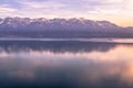 Lake Geneva at sunset Royalty Free Stock Photo