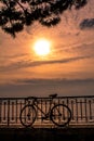 Lake Geneva at sunset Royalty Free Stock Photo