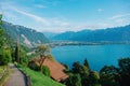 Lake Geneva view from Glion, Switzerland Royalty Free Stock Photo