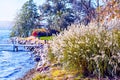 Lake Geneva, Wisconsin Shoreline, Autumn Royalty Free Stock Photo