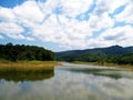 A lake in green caspian hyrcanian mixed forests , Iran