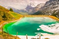 Lake in Grindelwald near Interlaken in the canton of Bern, Swiss alps Royalty Free Stock Photo