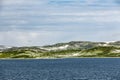 Lake at  Hallingskarvet, National parc Royalty Free Stock Photo