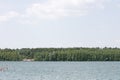 Lake Halten am see Silbersee background fine art in high quality prints products fifty megapixels Royalty Free Stock Photo