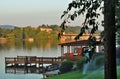 Lake Hamilton during sunrise