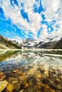 Lake of the Hanging Glacier, Purcell Mountains, British Columbia, Canada