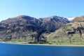 Lake Hawea and mountains South Island, New Zealand Royalty Free Stock Photo