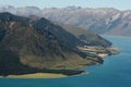 Lake Hawea shoreline, New Zealand Royalty Free Stock Photo