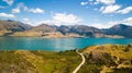 Lake Hawea in South island, New Zealand Royalty Free Stock Photo