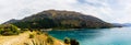 Lake Hawea and the Southern Alps, in Wanaka, Otago, South Island, New Zealand Royalty Free Stock Photo