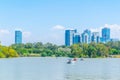 Lake in Hayarkon park in Tel Aviv, Israel