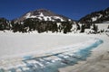 Lake Helen and Lassen Peak Royalty Free Stock Photo