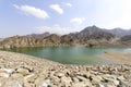 Lake in the highlands of Ras al Khaimah, United Arab Emirates Royalty Free Stock Photo