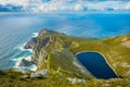 A lake in a hill on Achill island, Co. Mayo. Royalty Free Stock Photo