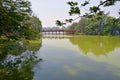 Lake Hoan Kiem & Red Bridge in Spring Hanoi Vietnam Royalty Free Stock Photo